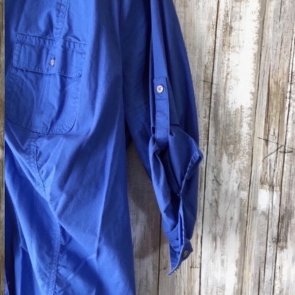 Lane Bryant Blue Button Down - Picture 2 of 5